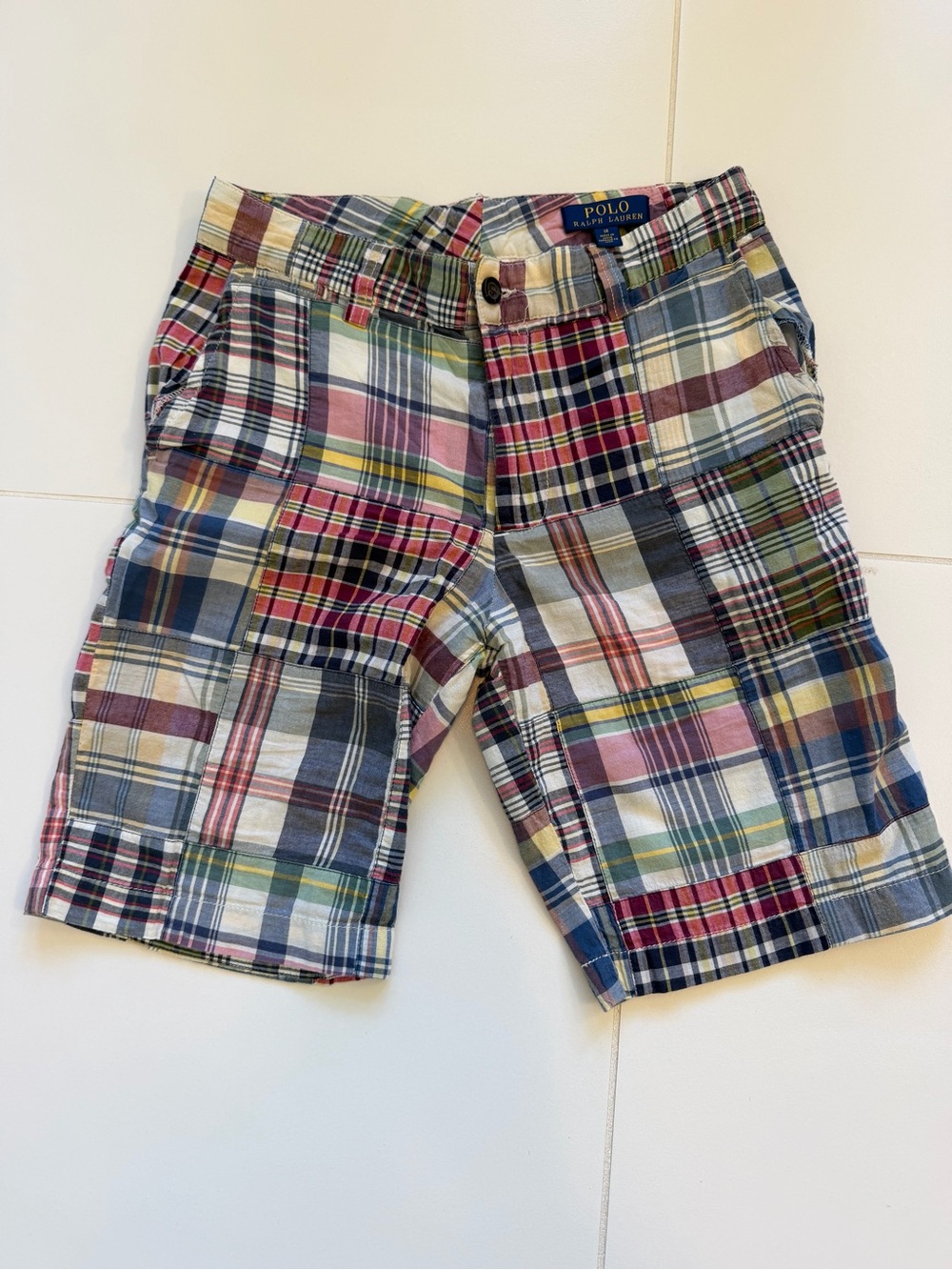Polo by Ralph Lauren Multicolor Patchwork Plaid Boys Shorts